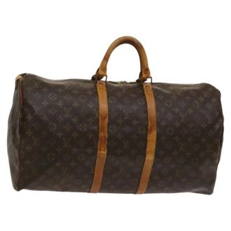 Louis Vuitton Tweedehands Canvas Louis Vuitton tassen - Dames - Pre-owned - Bruin - Maat: ONE Size Leer