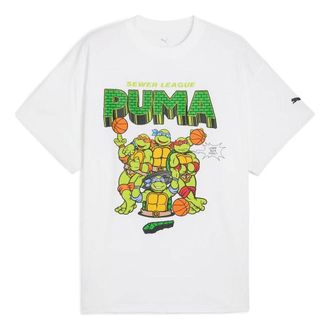 Puma x TMNT Basketball T-shirt White 630929-01