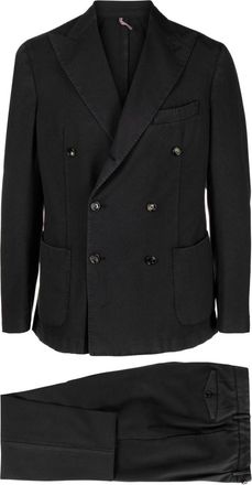 Dell'Oglio double-breasted wool suit - men - Wool/Polyester - 46 - Grey