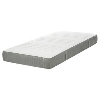 Beliani Colch&oacute;n De Espuma Viscoel&aacute;stica Firme Duro Con Funda Extra&iacute;ble De Poli&eacute;ster Con Cremallera Accesorios De Dormitorio Blanco 80 X 200 Cm Cheer