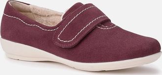 Hotter Womens Toasty Womens Wide Fit Slippers - Red - Size: 7