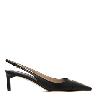 Tom Ford Schoenen, Dames, Zwart, 38 EU, Leer, Leren Slingback Pumps