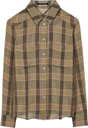 Luisa Cerano The Fancy Check Blouse - Dames - Overhemden - Veelkleurig - XL - Katoen - Overhemden