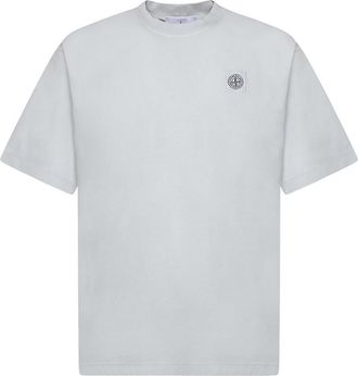 Stone Island Cotton Jersey T-Shirt With Compass Patch