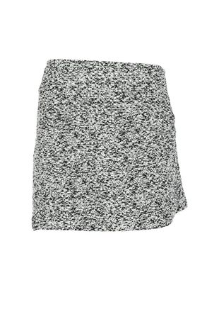 Iro Mini Skirt Boucl&eacute; - White/Black