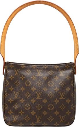 Louis Vuitton Brown Coated/Waterproof Canvas Looping Mm (Authentic Pre-Loved)
