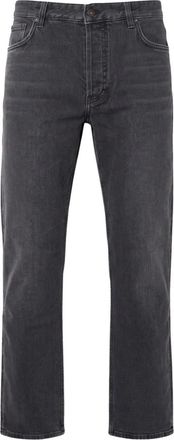 Emporio Armani Jeans, Heren, Grijs, W33, Katoen, Straight Jeans