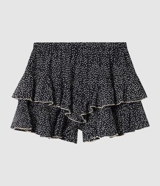 Isabel Marant Short Jocadia Black Ecru