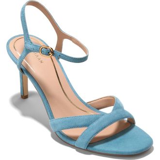 Cole Haan Constantina Ankle Strap Sandal in Provincial Blue Suede at Nordstrom, Size 10.5