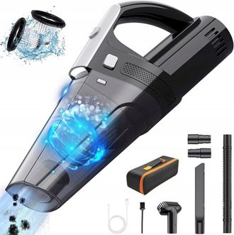 OEM Aspiradora De Mano Teckzoon, Negra, 8000 Pa, 6000 Mah