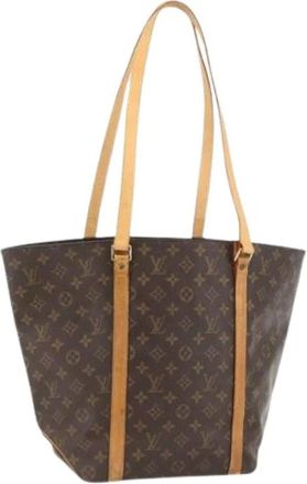 Louis Vuitton Pre-owned Tote Bags, female, Brown, Size: ONE SIZE Pre-owned Vintage Monogram Canvas Tote Bag