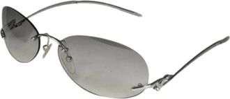 Loewe Pre-owned Accessories, female, Gray, Size: ONE SIZE Pre-owned Metal Sunglasses