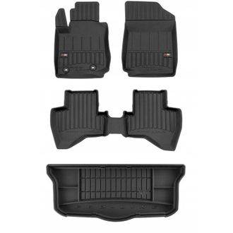 OEM Juego De Alfombrillas De Goma 3d Para Maletero Toyota Aygo 2 Hb 2014-2022