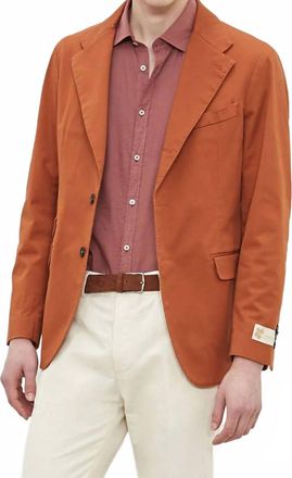 Massimo Alba Catch 2 Single Breasted Jacket In Russet