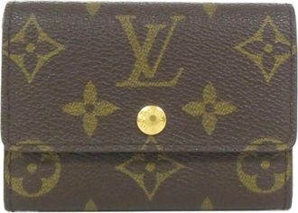 Louis Vuitton Marron Coated Canvas Coin Purse/Coin Case (Pre-Owned)