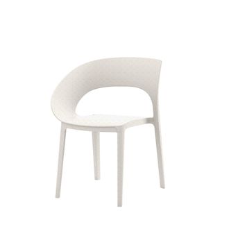 Mobili Rebecca Sedia Implilabile Da Giardino Rebecca Mobili Nuvra 82,5x54x60 Polipropilene Bianco Moderno Set 2 Pezzi