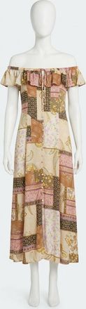 Z Supply Veda Off Shoulder Midi Dress In Multi