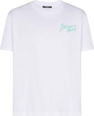 Balmain White Cotton T-shirt