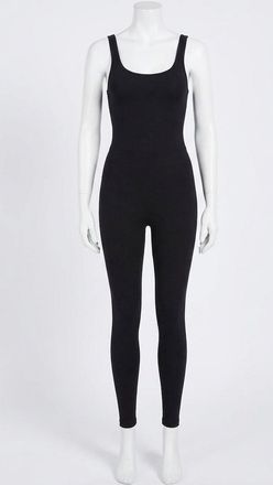 Z Supply Go For It Rib Jumpsuit In Black