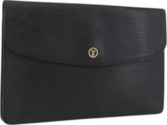 Louis Vuitton Pre-owned Epi Leren Clutch Tas - Dames - Vintage Clutch - Zwart - ONE Size - Leer - Vintage