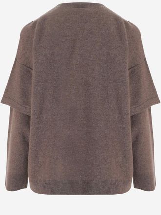 Darkpark Womens Wool And Cashmere Sweater Brown