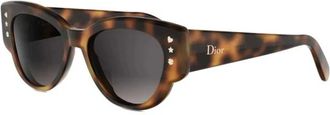 Dior Sunglasses, female, Brown, Size: 53 MM Lucky Charms B1I Sunglasses