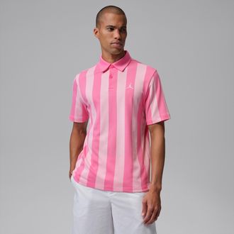 Nike Jordan Mens Jordan Sport Dri-FIT Printed Golf Polo in Pink | IF2930-649