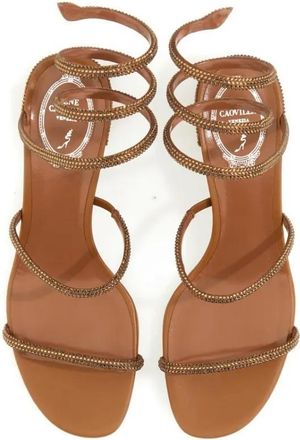 Rene Caovilla Sandalen - Cleo Sandal - Gr. 37 (EU) - in Braun - f&uuml;r Damen