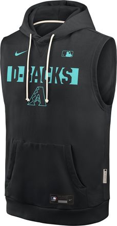 Nike Arizona Diamondbacks Authentic Collection Standard Issue Nike Mens Dri-FIT MLB Sleeveless Pullover Hoodie in Black | 03B400ADQS-4T2