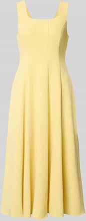 Ted Baker Midikleid mit Rundhalsausschnitt Modell ARLOTT in Hellgelb, Gr&ouml;&szlig;e 34