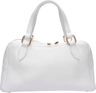 Roberta M Wit Rundleer Tas