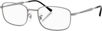 Ray-Ban Mens Rx6533 Pillow Optical Prescription Frames In Polished Grey