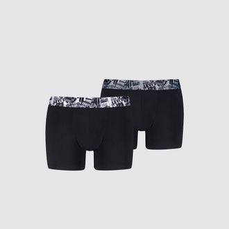 Levi's Newspaper Boxer Brief 2 pack - Mens - XL - Black
