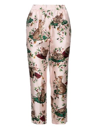 Dolce & Gabbana Pantaloni con stampa grafica - Rosa