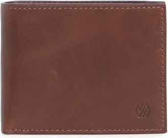 Johnston & Murphy Hunter Glazed Leather Bifold Wallet in Mahogany at Nordstrom Rack