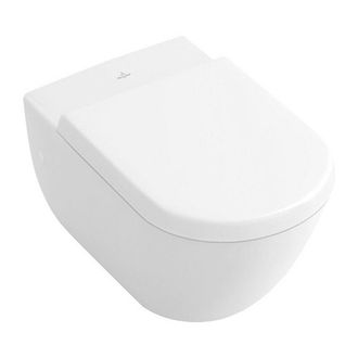 Villeroy & Boch Villeroy&boch - Taza Subway 370 X 560 Mm, Modelo Suspendido, Salida Horizontal, Porcel&aacute;nico Sanitario Blanco