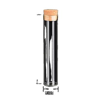 OEM Botellas De Vidrio Con Tap&oacute;n De Corcho, Dise&ntilde;o Ecol&oacute;gico, 30 Ml - 22 X 120 Mm