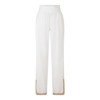 Bogner Fire + Ice Eila fleece trousers for women - White/beige - XXL