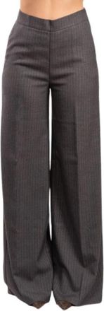 LuckyLu Wijde Broek - Dames - Wijde Broeken - Grijs - M - Broeken
