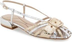Kenneth Cole Farrah Slingback Sandal in Silver/gold Metallic at Nordstrom Rack, Size 10
