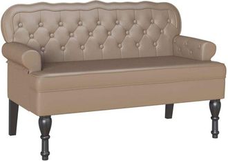 vidaXL Banco Chesterfield Capuchino 119,5 X 64,5 X 75 Cm Vidaxl