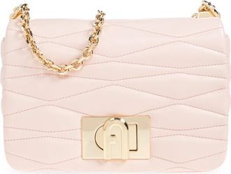 Furla 1927 Small Shoulder Bag - Dames - Schoudertassen - Roze - ONE Size - Leer - Tassen
