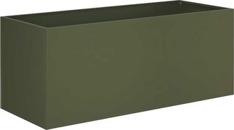 vidaXL Macetero De Jard&iacute;n Verde Oliva 80 X 40 X 40 Cm Vidaxl