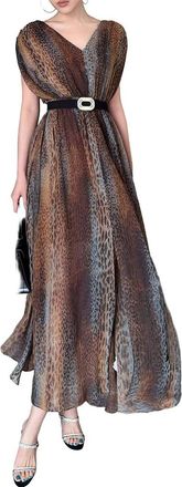 Burryco Burryco Short Sleeve Maxi Dress