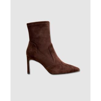 Mi-Mai Ophelia High Heel Point Toe Ankle Boot in Chocolate at Nordstrom, Size 10