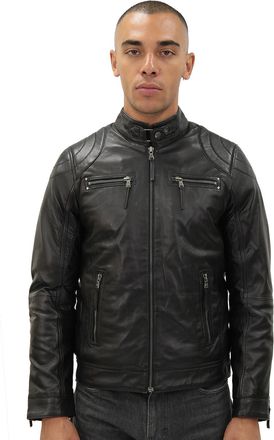 Infinity Leather Mens Moto Leather Biker Jacket-Taiwan