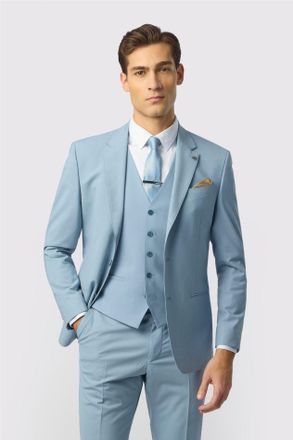 Ted Baker Mens Single Breasted Two Button Slim Fit Suit Jacket - Blue Wool - Size 40 (Chest)
