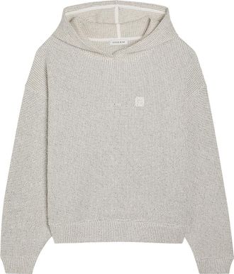 Anine Bing Alec Hooded Marled Cotton-blend Jumper - Multicoloured - S (UK8-10 / S)