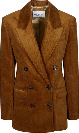 Isabel Marant Rasma-Gb Double-Breasted Corduroy Blazer