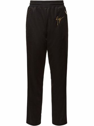 Giuseppe Zanotti LR 19 track trousers - men - Cotton/Polyester - L - Black